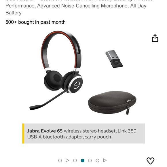 Jabra Evolve 65 gently used - Picture 3 of 6